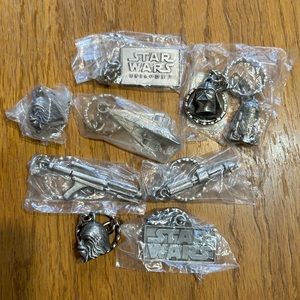 LOT of 9 Brand New NWT Star Wars Collector Pewter Keychains LOT BUNDLE